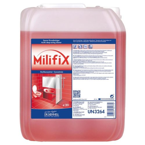 Milifix erős vízkőoldó és szanitertisztító 10l