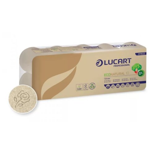 Toalettpapír Lucart Eco Natural Ecolabel 2 rétegű reciklált 811822