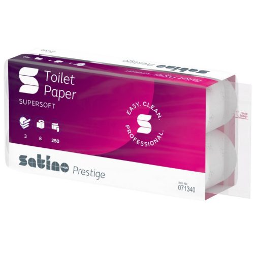 Toalettpapír Satino Wepa 3 rétegű hófehér W071340