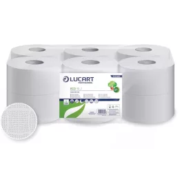   Toalettpapír 19 cm Lucart Professional 2 rétegű reciklált 812200