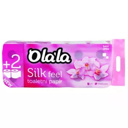 Toalettpapír Olala Silk Feel 3 rétegű hófehér 