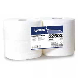   Ipari tekercses kéztörlő fehér Celtex cellulóz 2 tekercs/csomag 52502