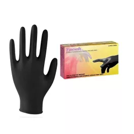 kesztyű "XL" nitril Finesoft fekete, 100 db/doboz