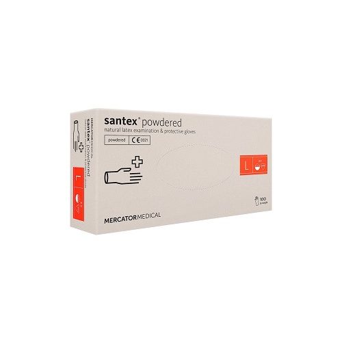 Kesztyű latex 100 db/doboz L