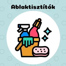 Ablakozó kendők és tisztítószerek