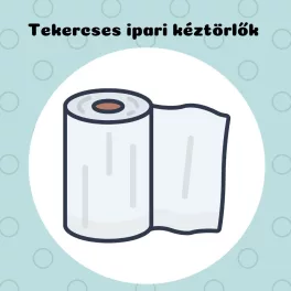 Tekercses ipari kéztörlő papírok